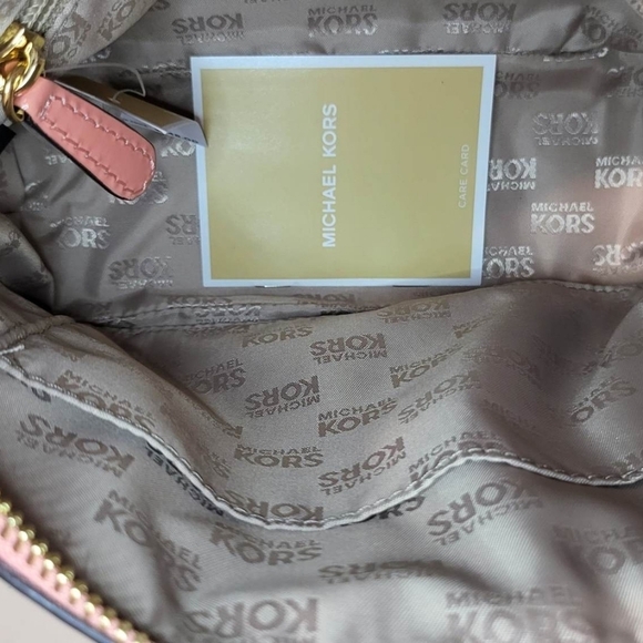 Michael Kors Emmy Peach Patent Leather Crossbody Bag NWT - Picture 13 of 16